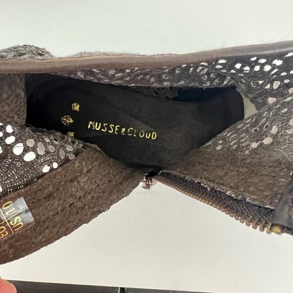 Musse & Cloud Ainhoa Brown Leather Lace Boots Size 41 10 - Picture 10 of 10